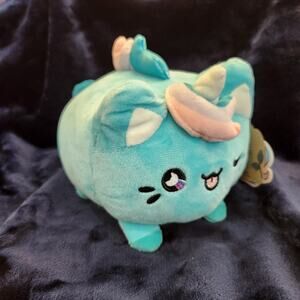 Aurora Moon Blossom Meowchi Tasty Peach Enchanting Stuffed Animal Plush Aqua 7"